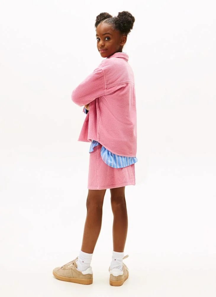 تومي هيلفيغر قميص أطفال بقصة عادية للمخيم