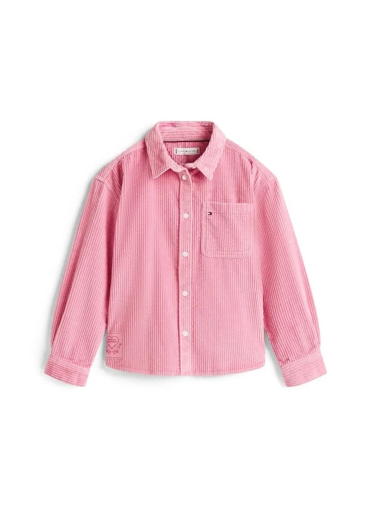 Tommy Hilfiger Pink Kids Camp Regular Fit Shirt for Women | Best Price UAE