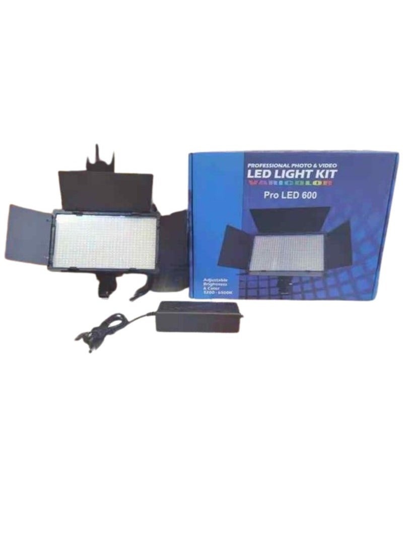 DUSALA 600 LED Studio Video Light Panel – Adjustable 3200K to 6500K Large Light Board for Makeup, TikTok, YouTube Vlogs, Photography, and Live Streaming – Professional LED Fill Light for Content Creators & Studios - Image 3