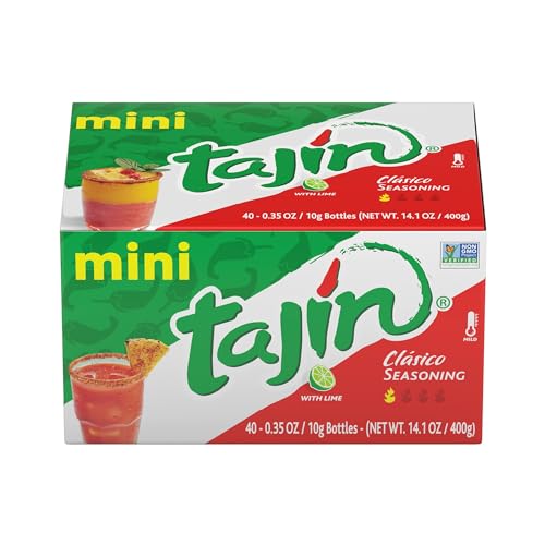 Tajin Clsico Seasoning Mini Display Pack of 40 Portable Bottles Authentic Mexican Chili Lime Spice Blend for Fruit Snacks Tacos and Cocktails Zesty Flavor Enhancer 035 oz Pack of 1 - Image 5