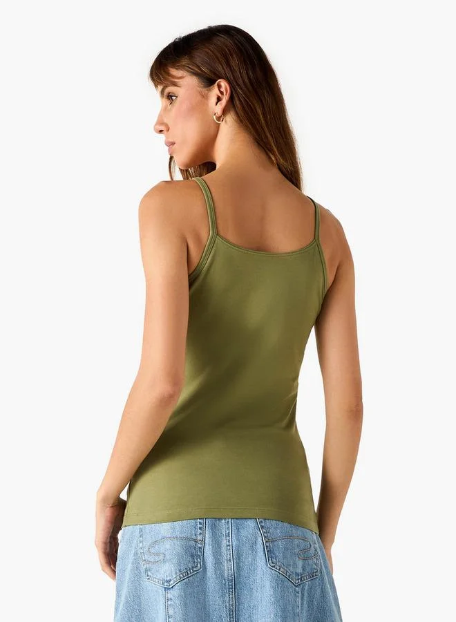 Splash FAV Scoop Neck Tank Top with Spaghetti Straps