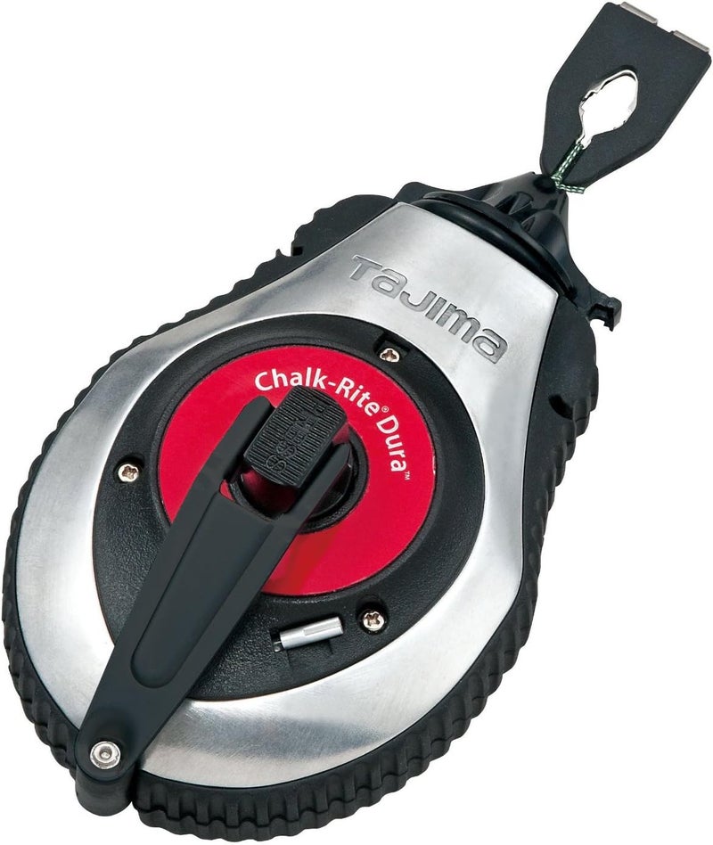 Tajima Chalk Line - Chalk-Rite Dura Chalk Box with Extra Bold 1mm Snap Line & Integrated Handle Release - CR401S - Image 1