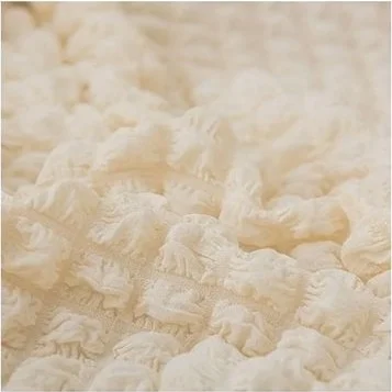 Heytgah Bürümcük Bedspread, Double Washable Coverlet, With Skirt, FLEXIBLE 160X200 Cream Double Bedspread