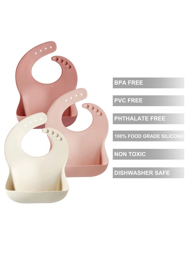 باندا إير مريلة سيليكون من PandaEar للأطفال الصغار والبنات | مريلة ناعمة ومتينة وقابلة للتعديل ومقاومة للماء وخالية من مادة BPA لتناول الطعام مع جيب كبير لجمع الطعام - Image 4