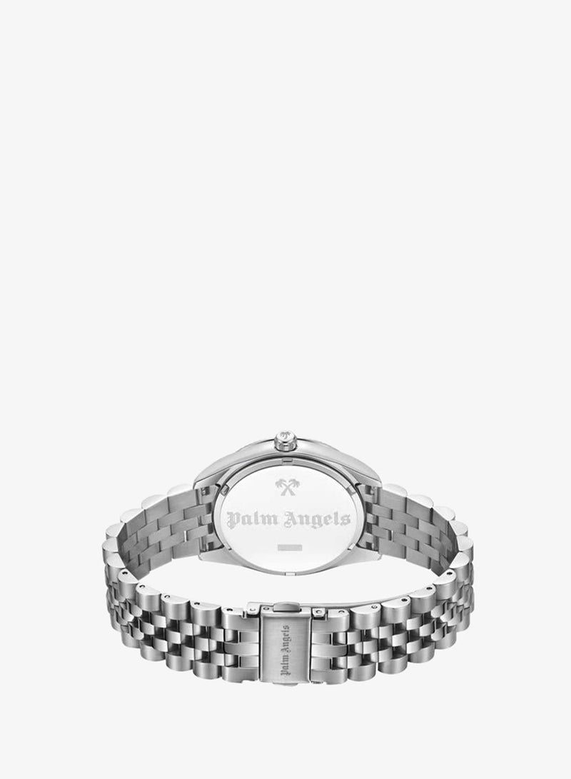Palm Angels Pioniere Aqua Dial Silver Stainless Steel Bracelet Analog Watch for Women, 36mm - Image 3