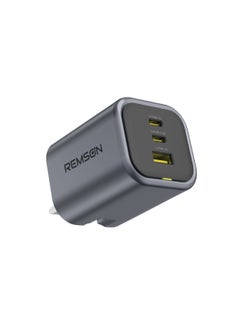 Remson Remson Neo Power 65W GaN Wall Charger QC 3.0 PD 2 USB-C / 1 USB-A Ports Foldable Plug with Fast Charging Indicator Compatible with iPhone, iPad, Samsung, Huawei, Xiaomi etc  - Image 1