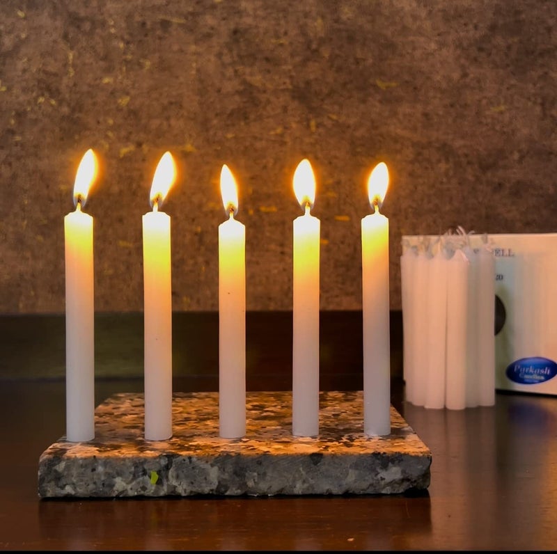 advancedestore Chime Wax Unscented Candles (White) Set of 20 - Image 4