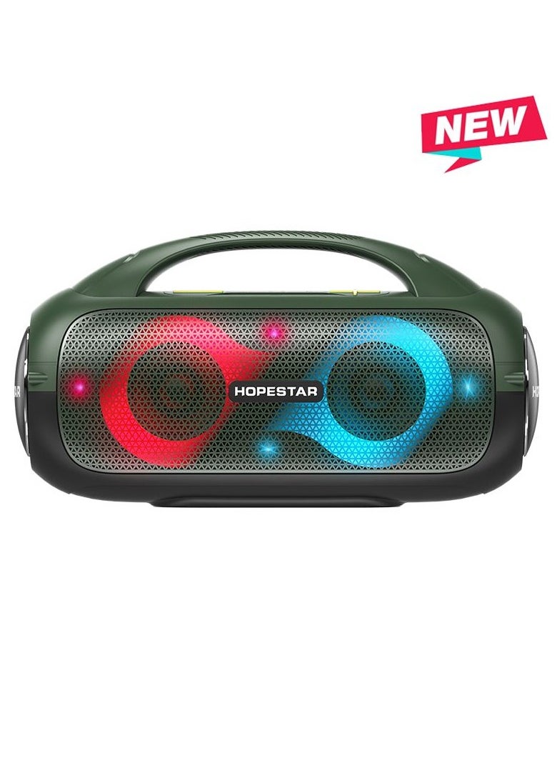 HOPESTAR - 80W Wireless Outdoor Speaker - Bluetooth 5.0, Dual 40W Speakers, 8-Hour Playback, IP5X Waterproof, TWS TWS Pairing, U Disk/TF/AUX Support - Ultimate Portable Sound System- Ideal for Party and Outdoor Use - Image 1