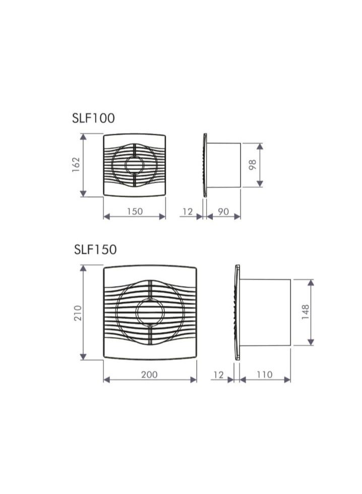 AURORA Air Extractor, 16cm, White - SLF100 - Image 2