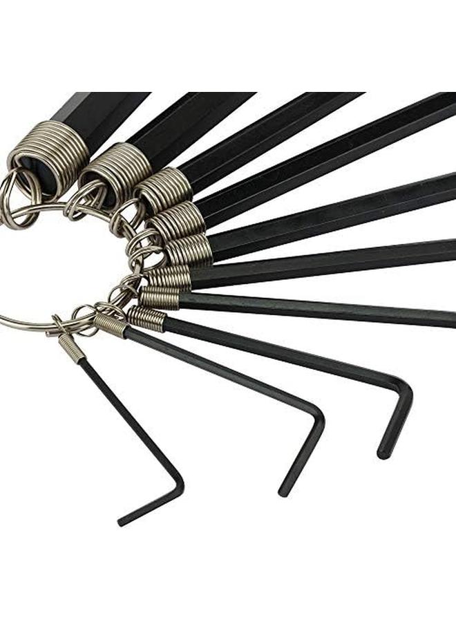 ستانلي طقم 10 مفاتيح ألين بحلقة Stmt69213 8 ارتفاع 11.8 × عرض 26.4 × عمق 0.4 سم أسود أصفر - Image 3