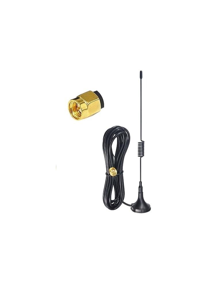 أوم - هوائي 4G/3G بقاعدة مغناطيسية وكابل SMA محوري بطول 3 أمتار - Image 1