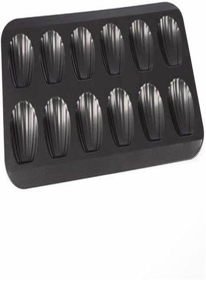 BAKING SET مجموعة أدوات الخبز: قالب مادلين غير لاصق بـ 12 تجويفًا لتزيين الكيك | - Image 2