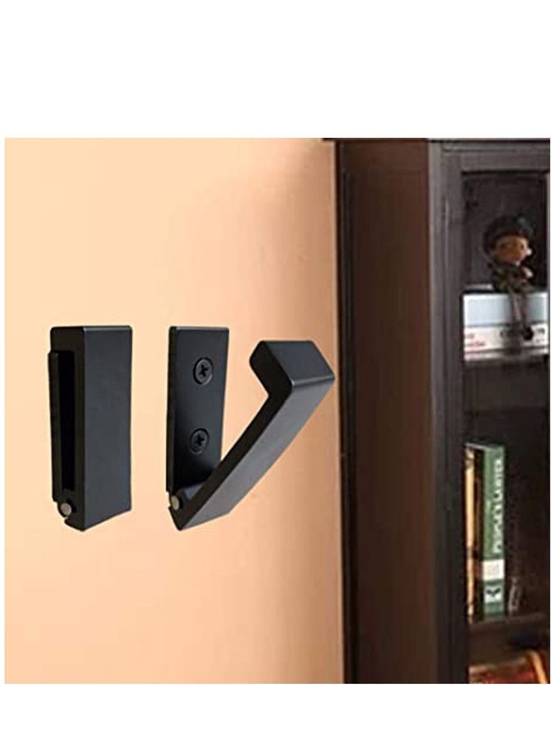 كابتن تيك 5 Pcs Folding Coat Hooks, Wall Hooks for Hanging Coat Towel Hooks Hardware Heavy Duty Aluminum Alloy Headphone Holder Hooks No Rust Wall Mounted Bags, Fitness Equipment - Image 3