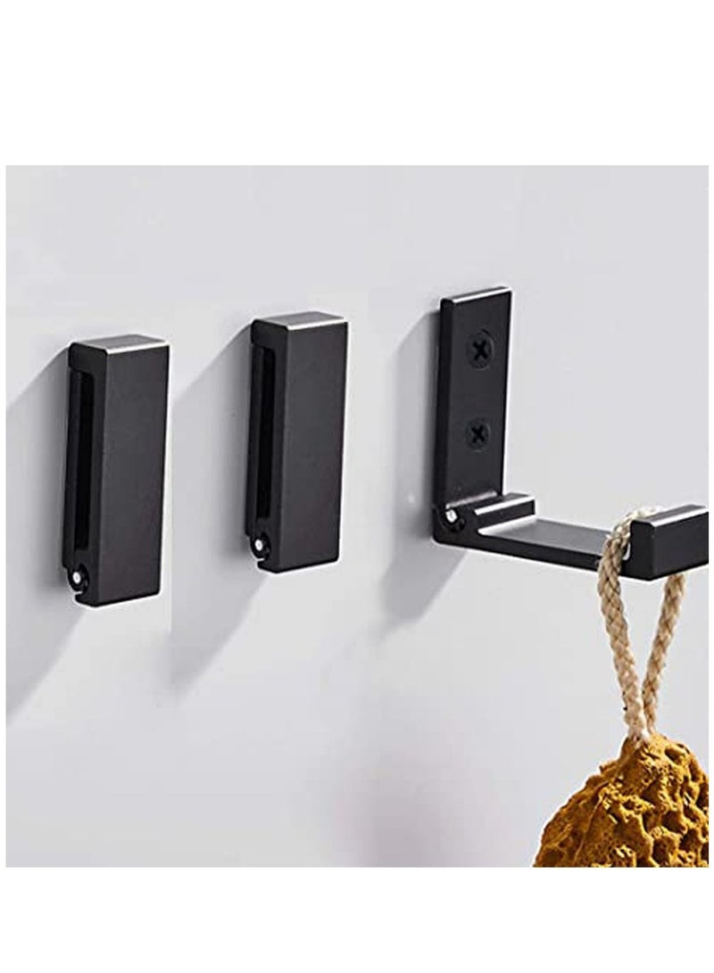 كابتن تيك 5 Pcs Folding Coat Hooks, Wall Hooks for Hanging Coat Towel Hooks Hardware Heavy Duty Aluminum Alloy Headphone Holder Hooks No Rust Wall Mounted Bags, Fitness Equipment - Image 4