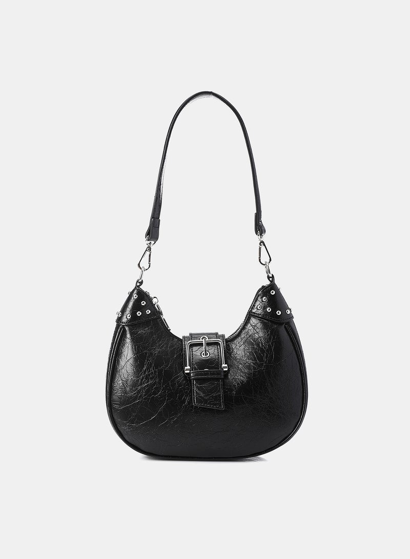 Dejavu Elegant Shoulder Bag-OYE-DJTX-005-Black - Image 1