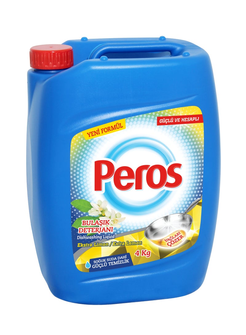 Peros Liquid Dishwashing Detergent - Lemon 4 kg