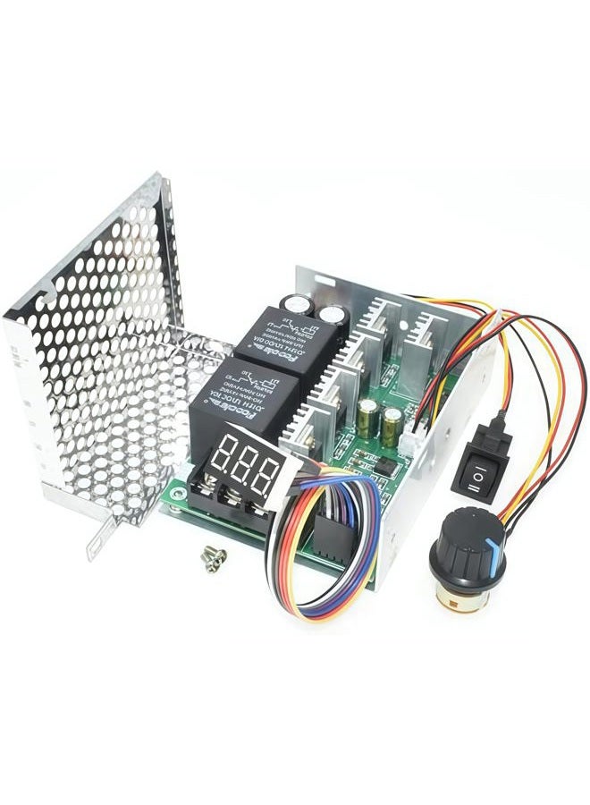 TKXEC Adjustable Digital display 10-55V 60A PWM DC Brushed Motor Speed Controller Switch Control 12V 24V 36V 48V Forward Brake Reverse For power wheels regulation (60A PWM) - Image 5