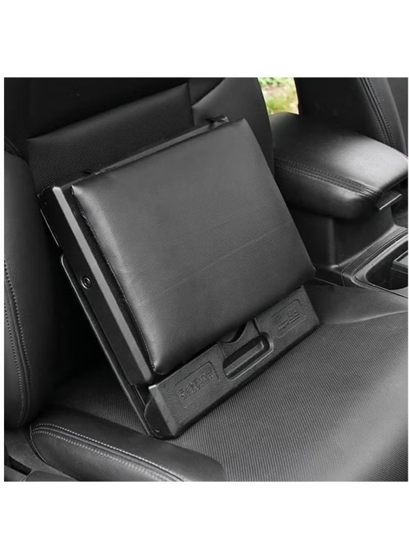 OMEVE Adjustable Home Office Footrests with Removable Soft Foot Rest Pad Max-Load 120Lbs with Massaging Beads for Car,Under Desk, Home, Train,4-Level Height Adjustment(Brown) - Image 5