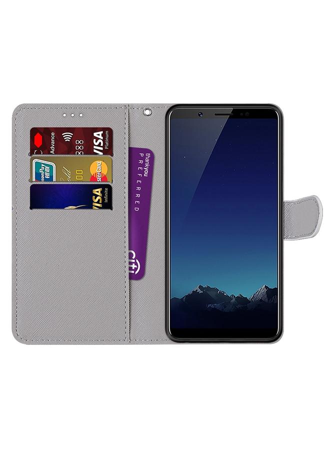 زبون جراب لهاتف Huawei P40 Lite E / Y7p، جراب جلدي من البولي يوريثان بتصميم متقاطع ملون، مع حامل وفتحات للبطاقات ومحفظة وحبل تعليق - Image 3