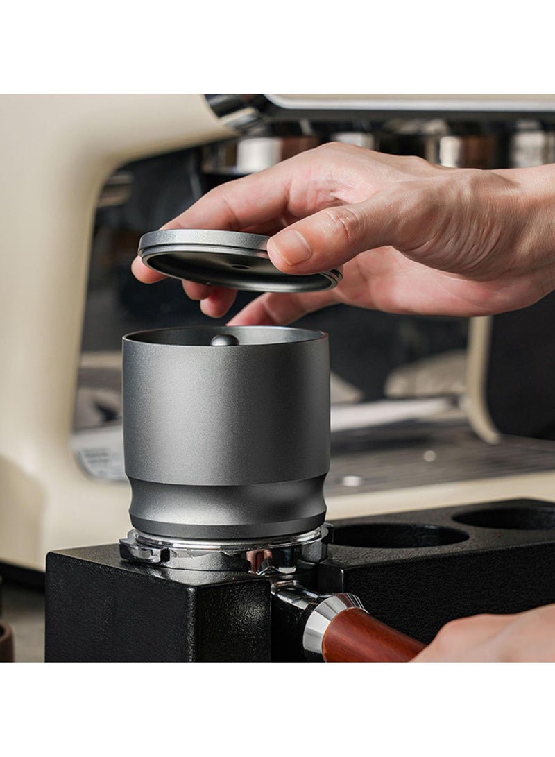 SYOSI Coffee Powder Picker, 58mm Aluminum Alloy Dosing Rings Press, Aluminum Alloy Coffee Powder Picke Anti Flying Dust Powder Cup Coffee Making Supplies  - Image 2