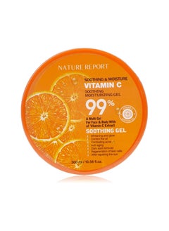 NATURE REPORT Nature Report Aloe Vera Gel with Vitamin C for Face, Hands and Body, 300 ml  - Image 4