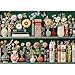 Blueforest Wildflower Embroidery Puzzles for Adults 1000 Pieces Vintage Flower Book Puzzle Wildflower Pages Jigsaw Puzzle for Book Lover Floral Art Bookshelf Library Puzzles - Image 2