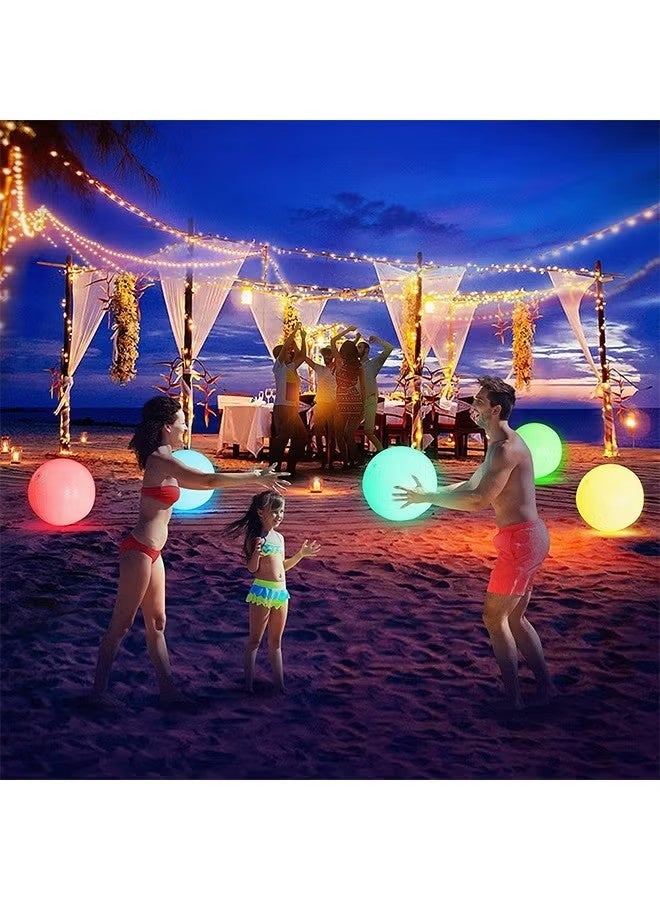 يا إلهي ألعاب حمام السباحة-تضيء كرات الشاطئ للأطفال 16 وضعًا مضيئًا ، كرات ألعاب حمام سباحة للشاطئ للأنشطة الخارجية أو الداخلية ، تتوهج في ديكورات شاطئ المسبح الداكن للأطفال والكبار - Image 3