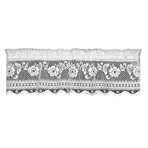Heritage Lace Victorian Rose 36-Inch Wide by 11-Inch Drop Insert Valance, Ecru - Image 2