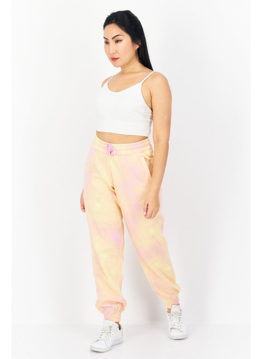 adidas Originals Women Sportswear Fi Embroidered Logo Jogger Pant, Pink Combo  - Image 3