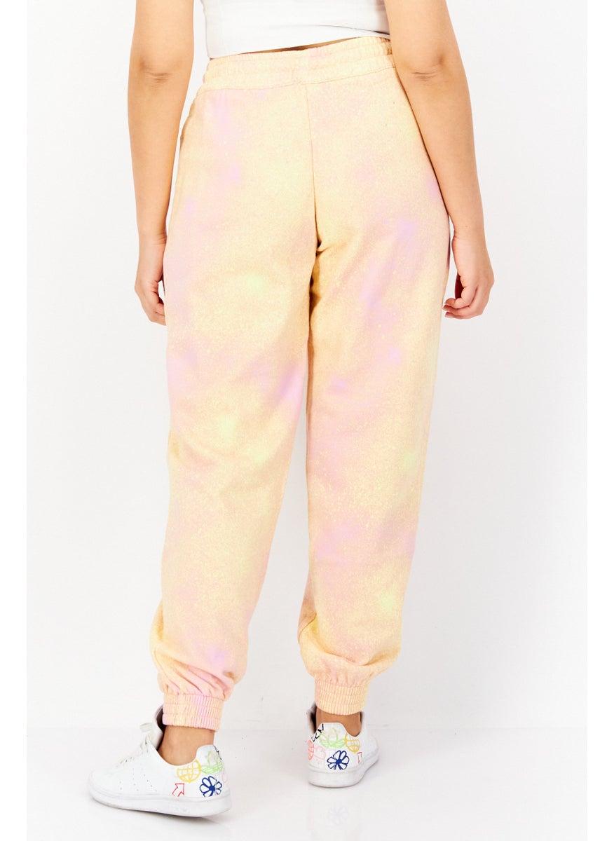 adidas Originals Women Sportswear Fi Embroidered Logo Jogger Pant, Pink Combo  - Image 2