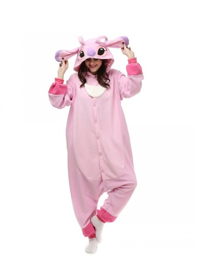 Stitch Onesie Animal Pajamas Hoodie Cosplay Cartoon Costumes Adults Unisex Party Wear - Image 1