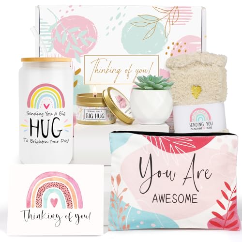 Get Well Soon Gift Basket for Women  Feel Better After Surgery Sending Hug Thinking of You Encouragement Cheer up Gift for Her Sick Friend