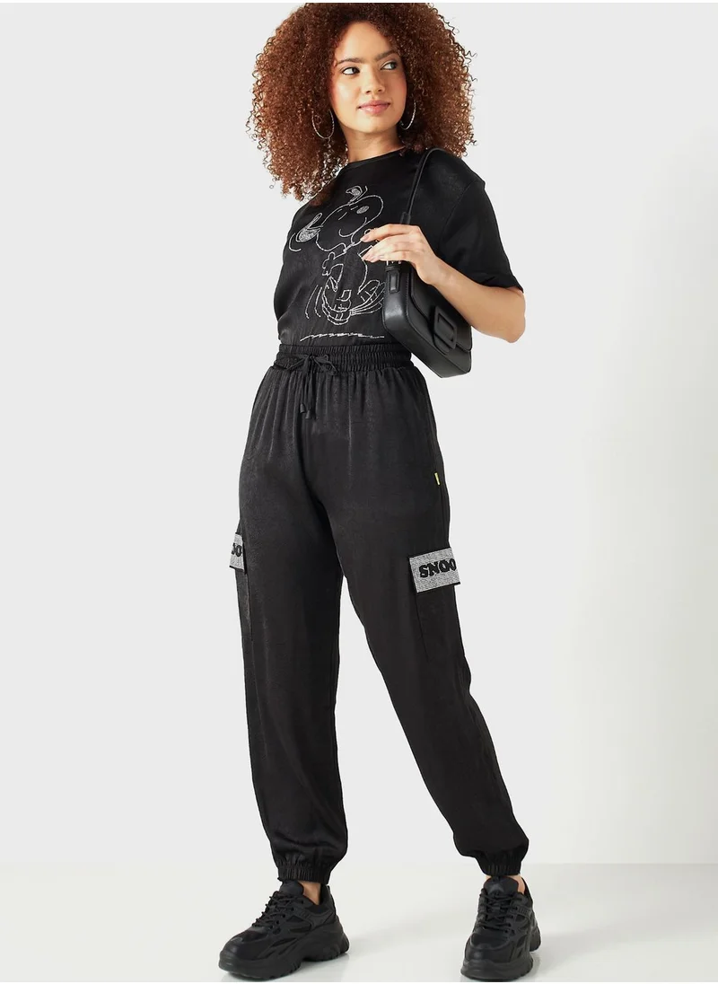SP Characters Snoopy Embellished Sweatpants