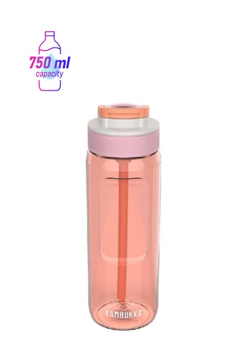 Lagoon Water Bottle with Integrated Straw Mango Tango 750ml 11-04043