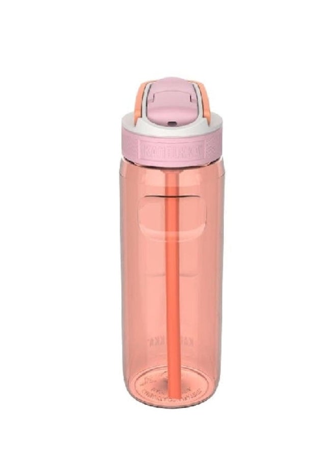 Lagoon Water Bottle with Integrated Straw Mango Tango 750ml 11-04043