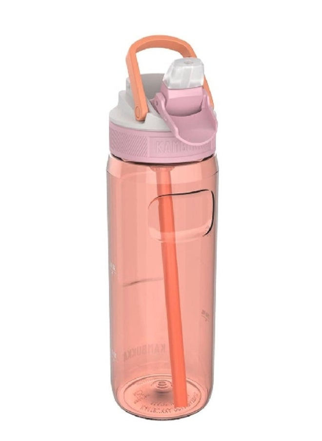 Lagoon Water Bottle with Integrated Straw Mango Tango 750ml 11-04043
