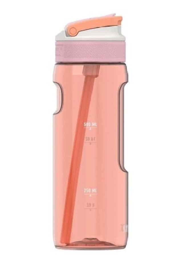 Lagoon Water Bottle with Integrated Straw Mango Tango 750ml 11-04043