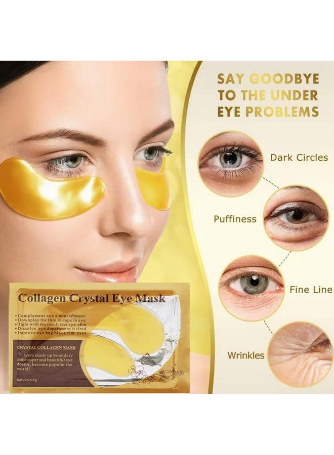 Colorsole 24k Gold Hydrogel Under Eye Patches for Fine Lines Reduction | Cooling Under Eye Patch Mask with Natural Herbs for Instant Hydration & De-Puffing, 6 Pair - Image 5