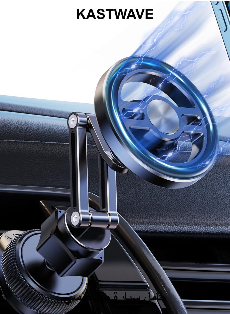 KASTWAVE Magnetic Car Moun Super Strong Magnetic Car Phone Mount, Air Vent Cell Phone Holder for Car, 360 Degree Rotation Phone Holder for Magsafe iPhone 15 14 13 12 Pro Max Mini & All Phones - Image 1