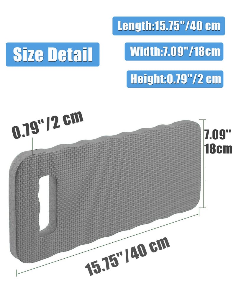 YWSHF 2 PCS Garden Kneeling Pad,Knee Mat Waterproof Foam Knee Pads for Gardening,Cleaning,Baby Bath,Yoga,Praying and Exercise 15.745'' x 7.09'' x 0.79'' Grey - Image 4