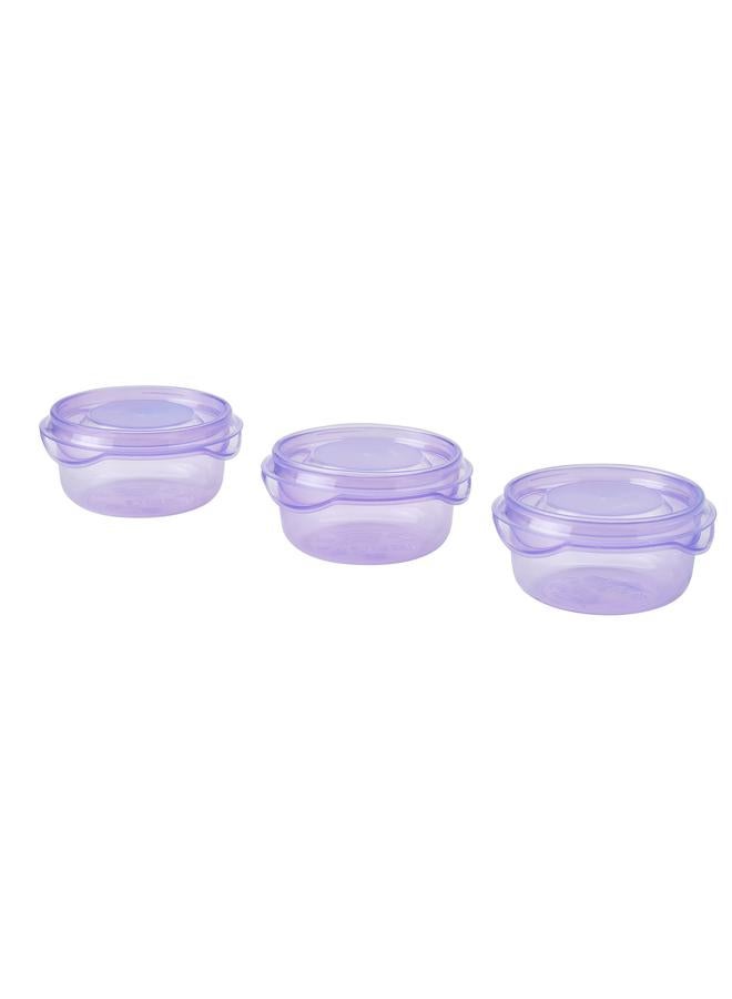 erorex Food Container With Lid, Lilac, 70 Ml - Image 1