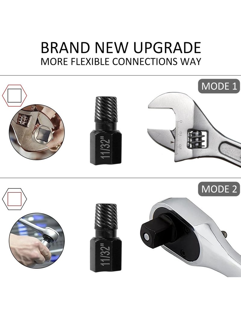 10 pcs Broken Screw Extractor Drill Bit, Alloy Steel Damaged Nut Extractor Bolt Screw Remover, Hexagonal Dismantling Extension Tool Set - Image 4