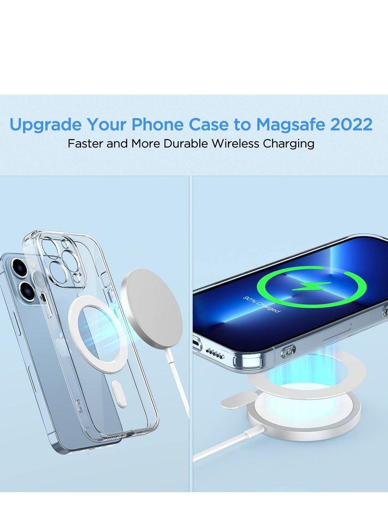 Magnetic Adapter Ring 2 Pack, Universal Magnet Sticker Compatible with Magsafe Accessories Wireless Charging