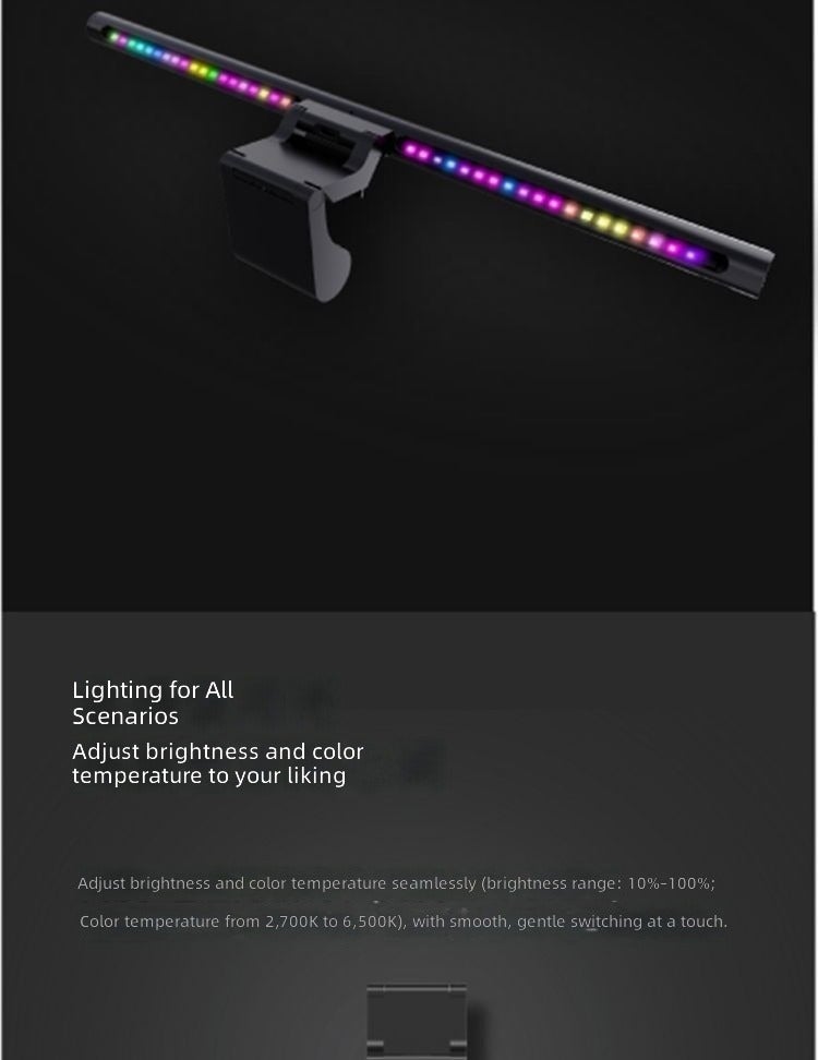 يلايت إضاءة شاشة Yeelight مع توهج محيطي، مزامنة مع الموسيقى، مصباح LED مريح للعين لأجهزة الكمبيوتر والألعاب والعمل - Image 4