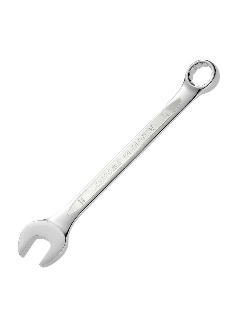 TOTAL - 14 Size Double Side Spanner Combination Ring Open End Spanner Chrome Vanadium 1 Pcs TCSPA141 - Image 1