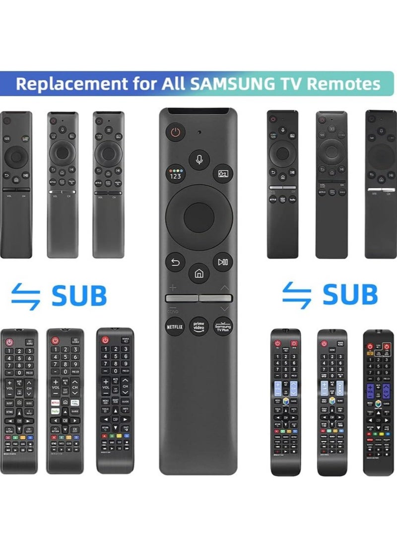 ELTRAZONE Universal Voice Remote Control for Samsung TV Remote All Samsung LED QLED UHD SUHD HDR LCD HDTV 4K 3D Curved Smart TVs, with Shortcut Buttons for Netflix, Prime Video, - Image 3