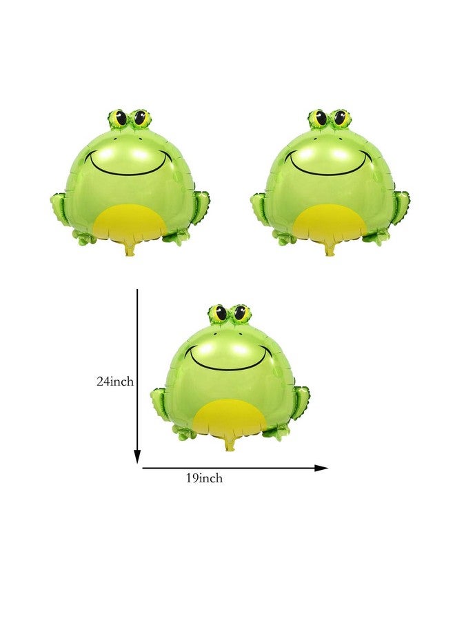 LYK 8PCS Frog Foil Balloons with 18inch star round Mylar Balloons for Kids Frog Themed Party Children Birthday Party Baby Shower Party Decorations - Image 5