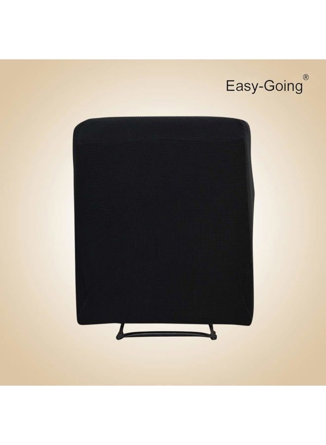 Easy-Going Recliner Stretch Sofa Slipcover 23" Black unknown - Image 4