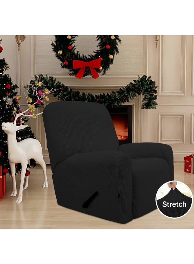 Easy-Going Recliner Stretch Sofa Slipcover 23" Black unknown - Image 2