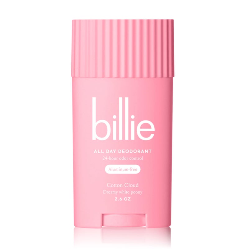 Billie All Day Deodorant, 24-hour Odor Protection, Aluminum-Free, Cotton Cloud, 2.6oz - Image 1